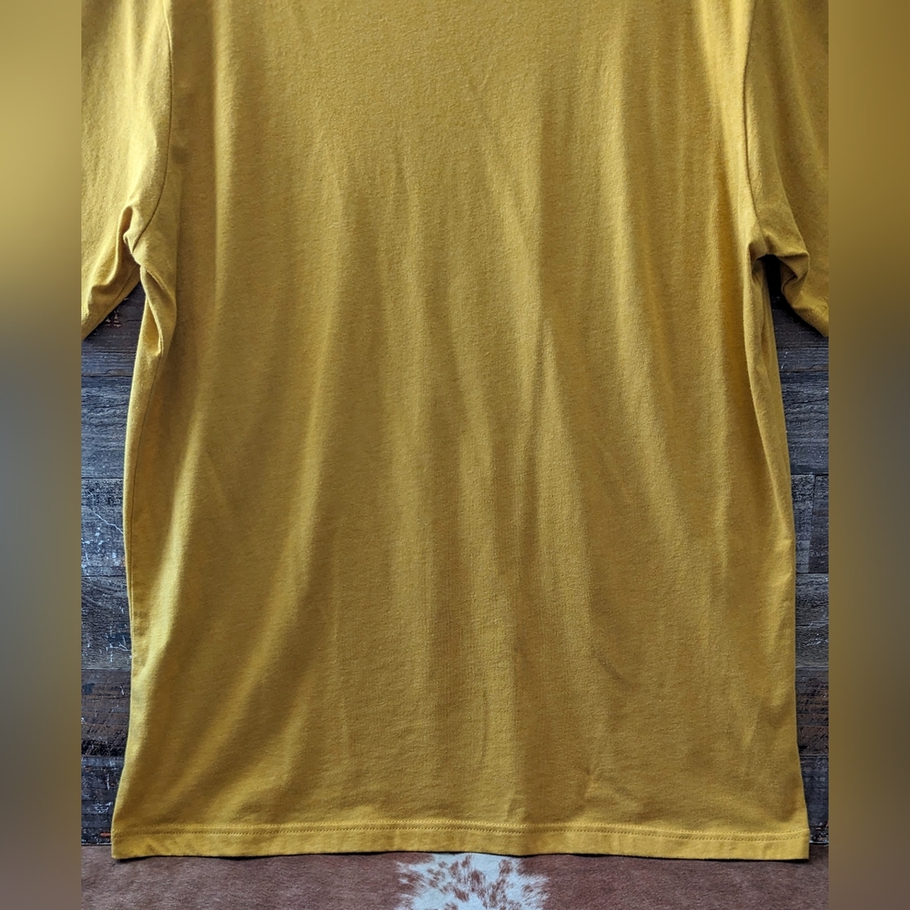 Bella Canvas Mustard Yellow American West Logo Tee - Picture 11 of 14